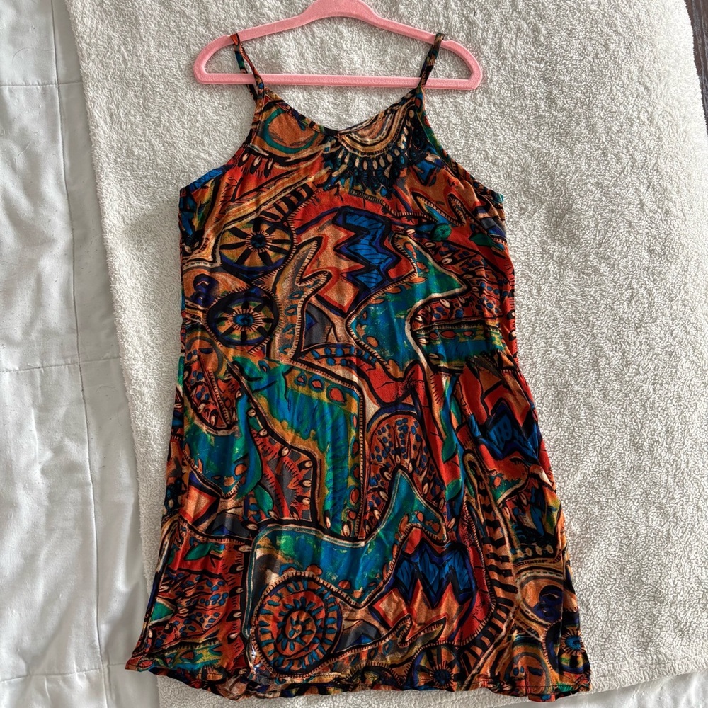 Multicolor Sleeveless Dress